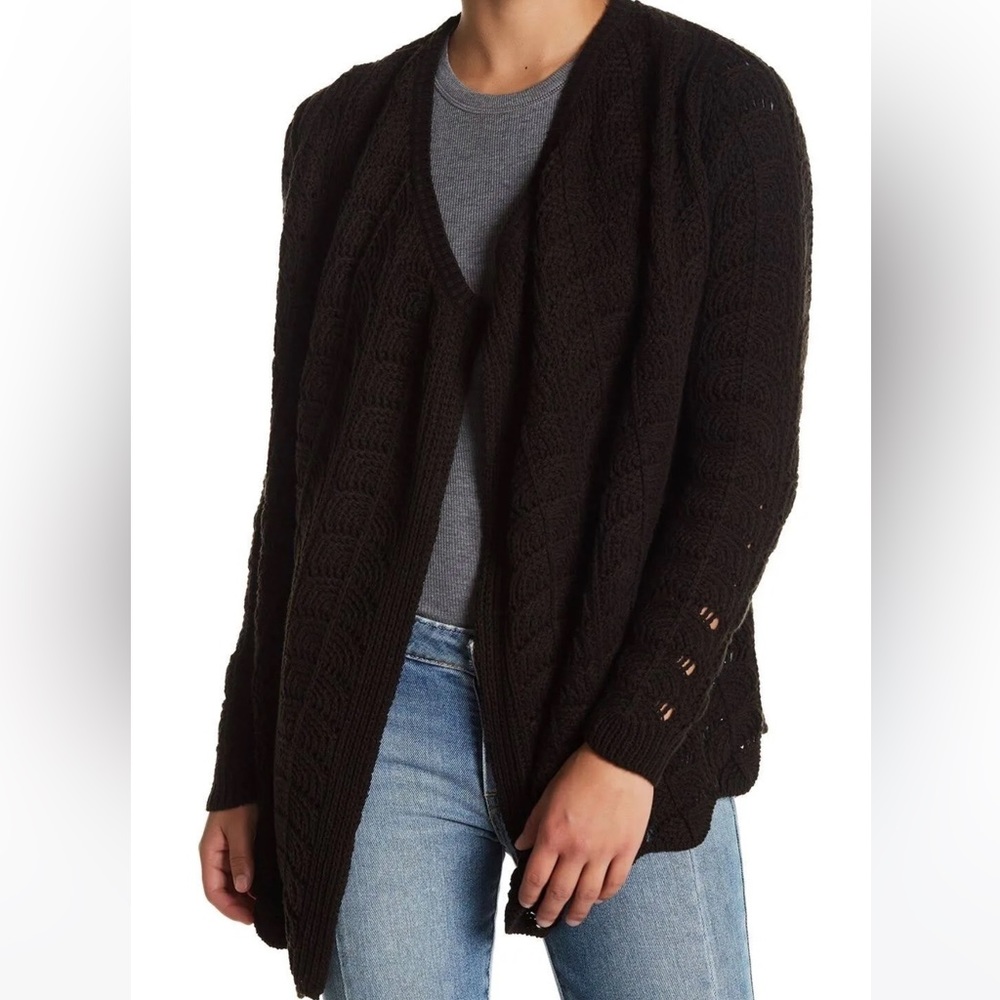 Chaser Knit Black Cardigan